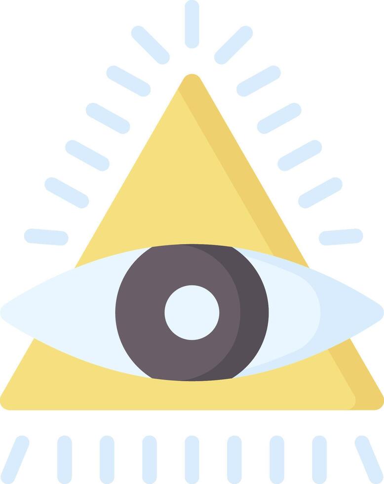 Illuminati eye symbol vector