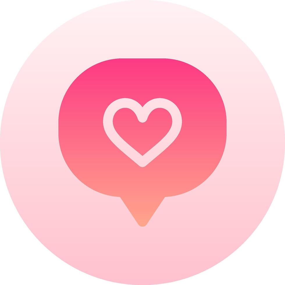 A pink heart icon on a white background vector