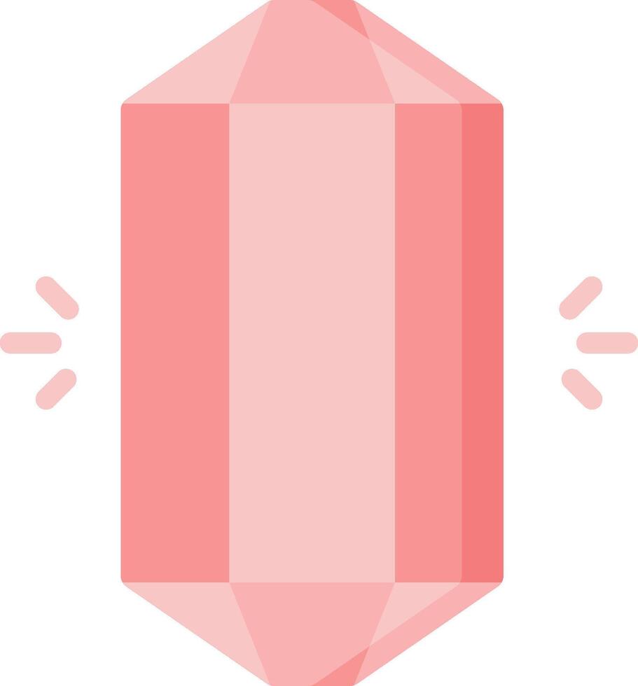 A pink diamond with a white background vector