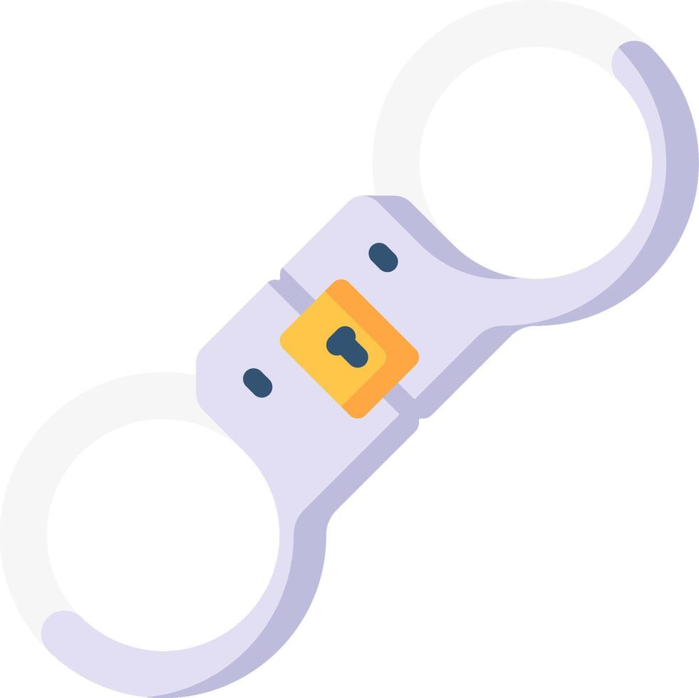 Handcuffs icon isolated on white background vector