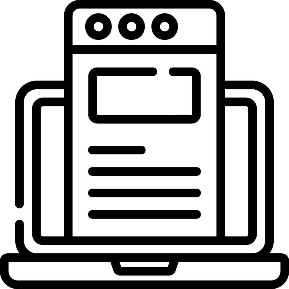 A laptop with a screen on it vector