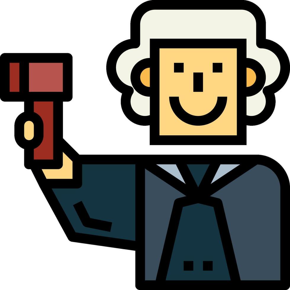 A cartoon man holding a hammer and a red ball vector
