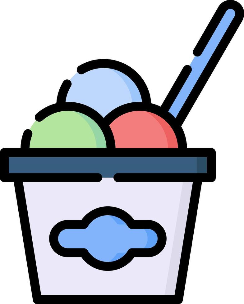 Ice cream icon clipart vector