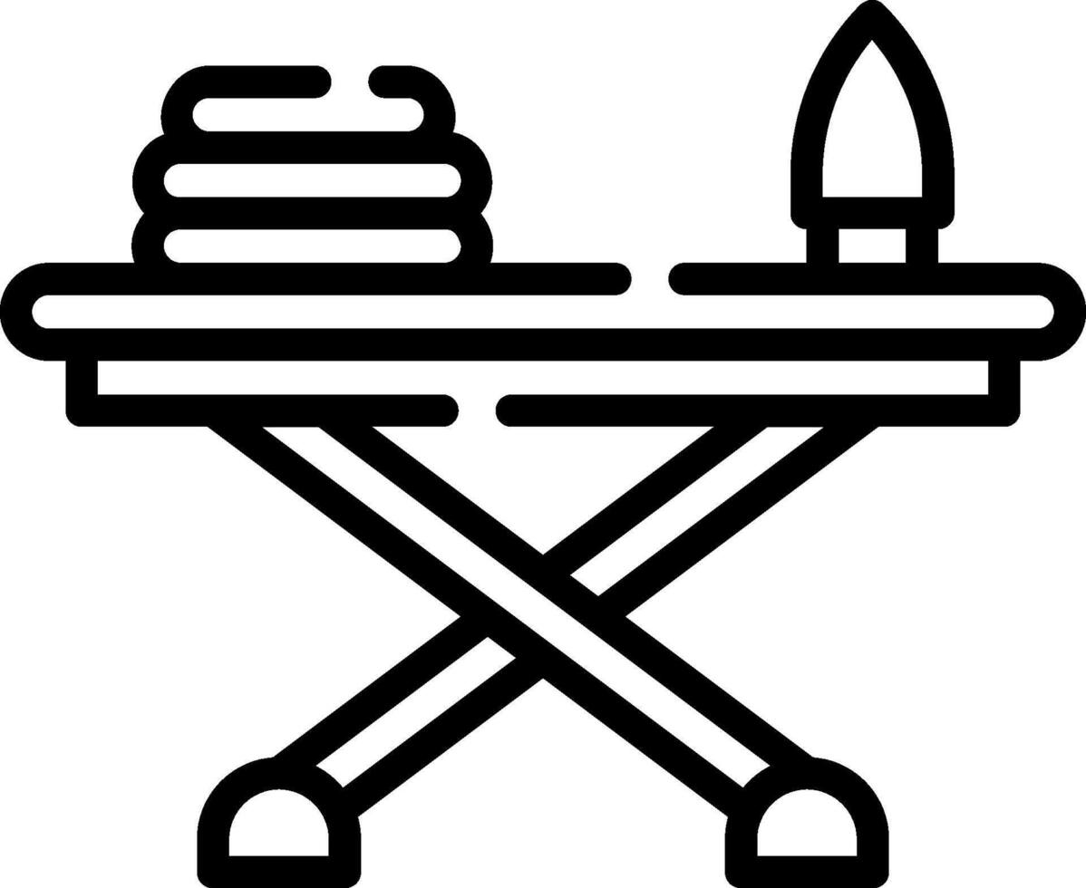 Ironing board icon vector