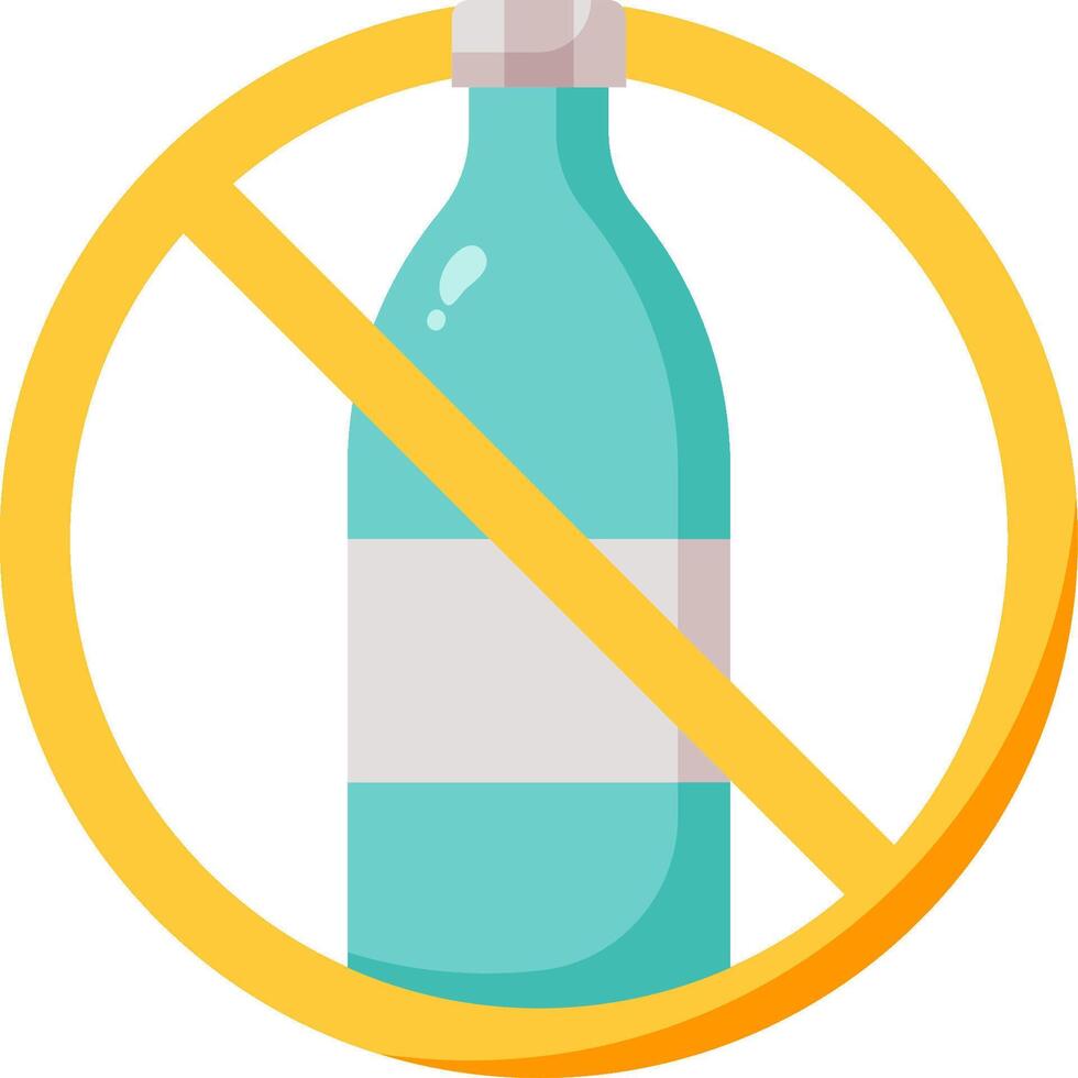 No drinking water sign vector