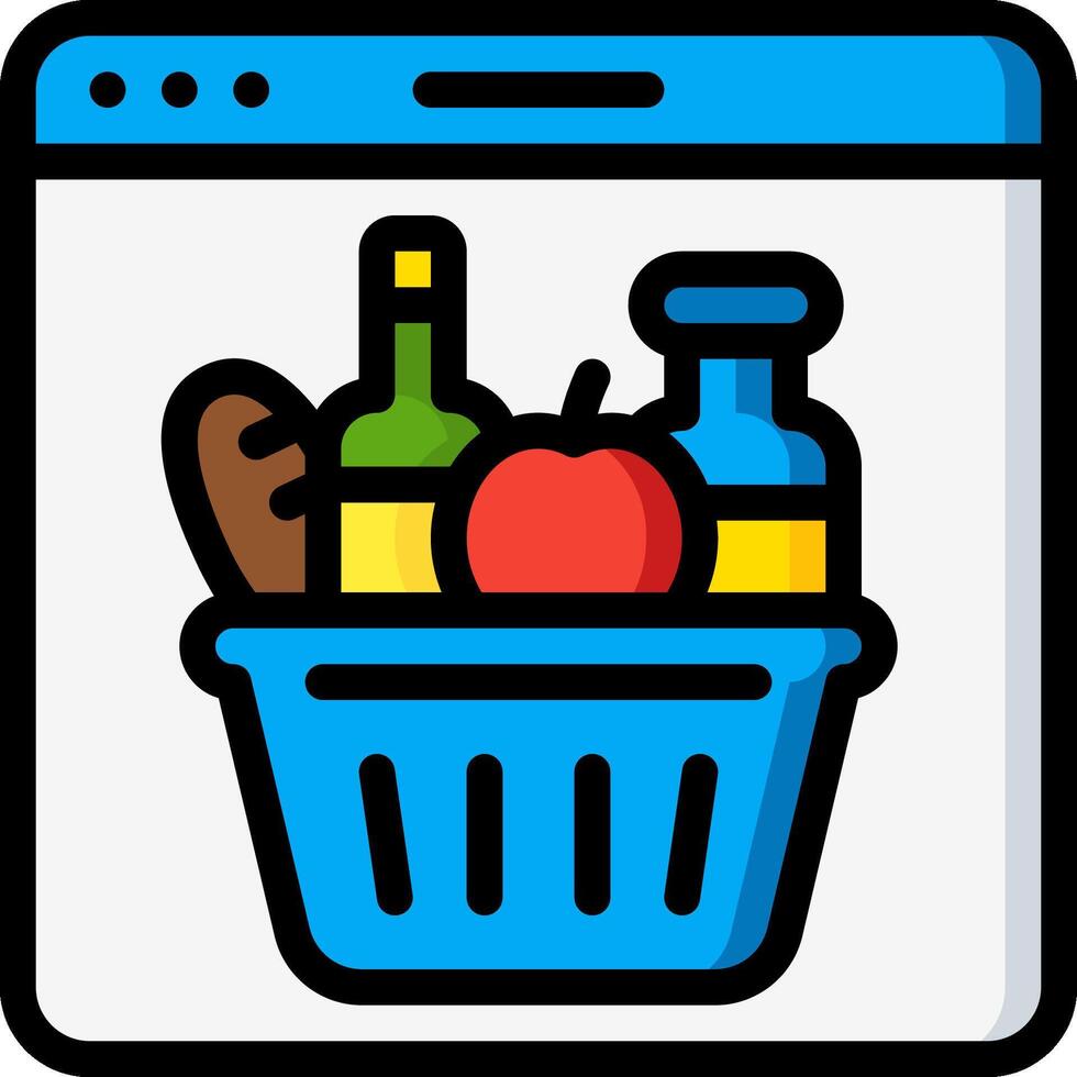 Shopping cart icon vector