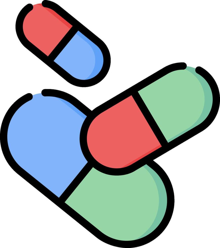 Pill clip art illustration vector