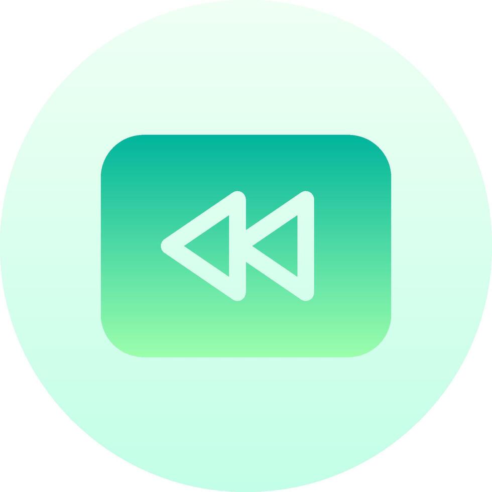 A green and blue button with an arrow vector