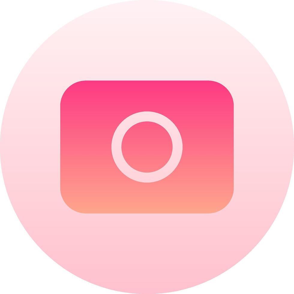 A pink camera icon on a white background vector