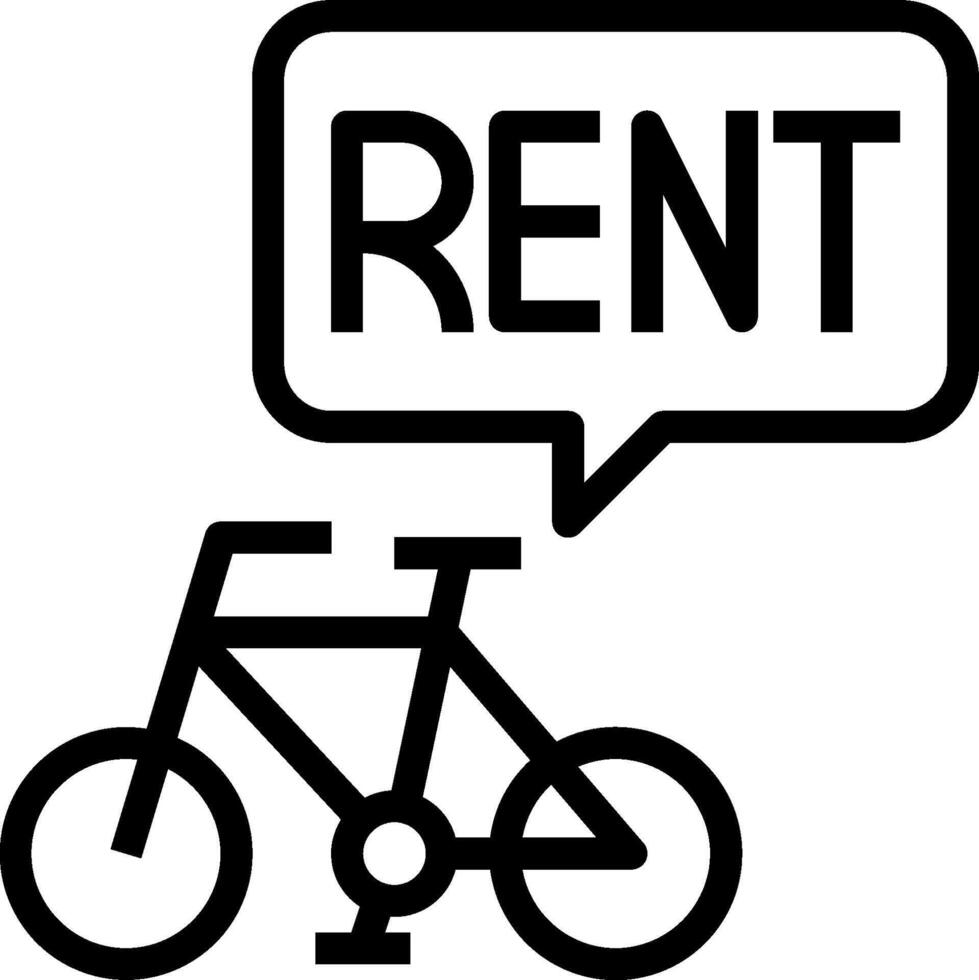 Rent bike clipart vector