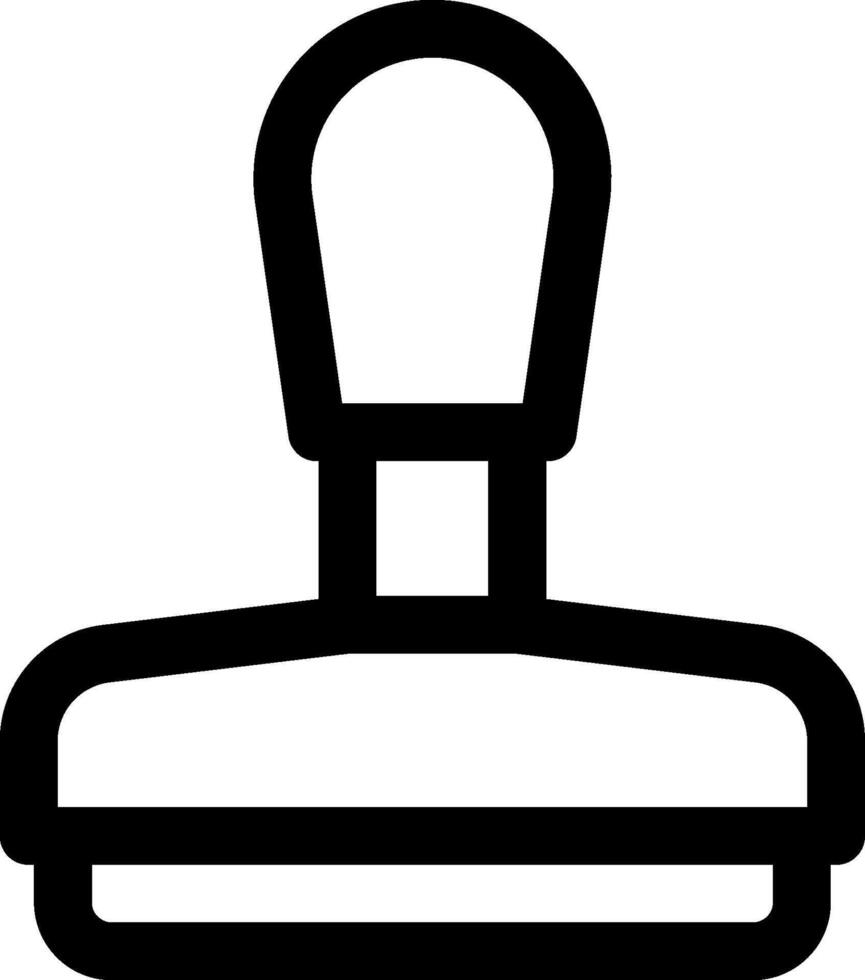 A black and white stamp on a white background vector