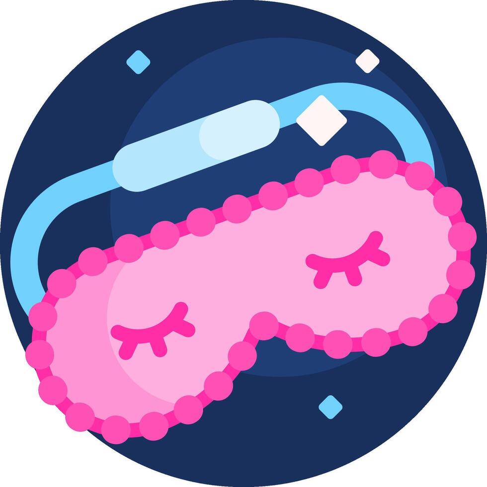 Sleep mask icon illustration vector