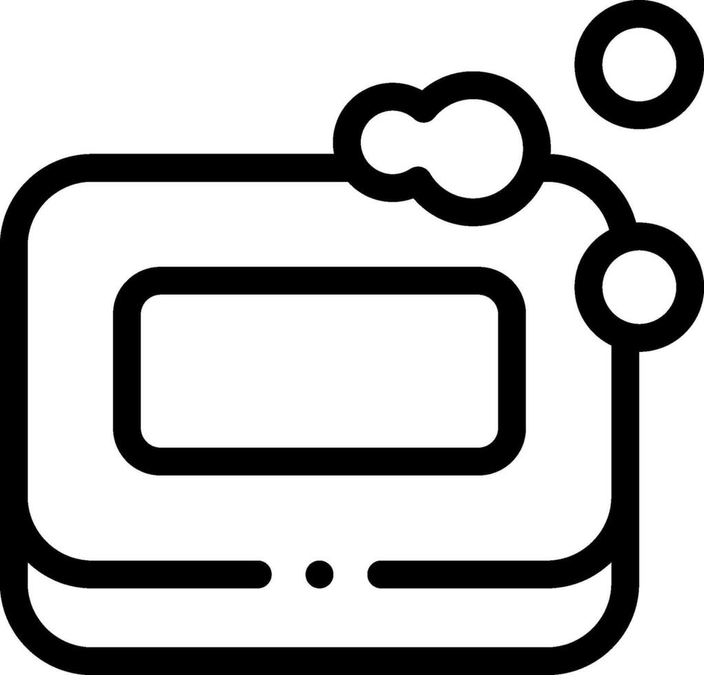 A black and white image of a microwave vector