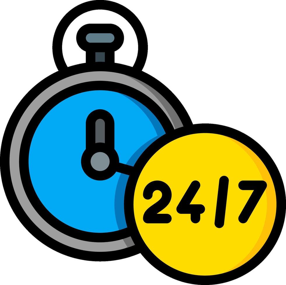 A stopwatch with the word 24 17 on it vector