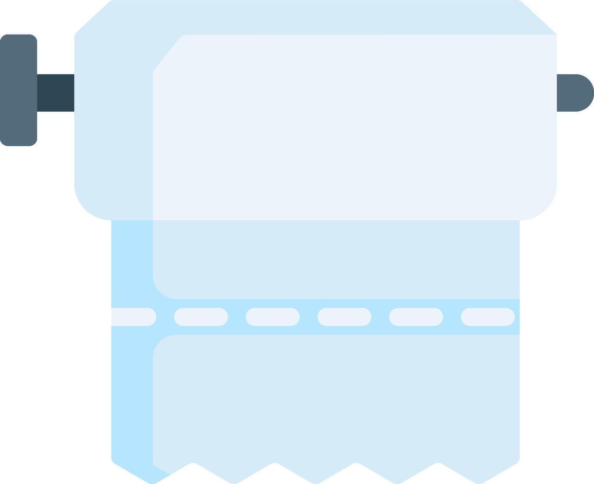 A toilet paper roll with a blue background vector