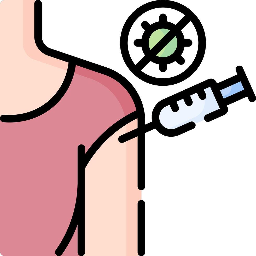 A person with a syringe in their arm vector