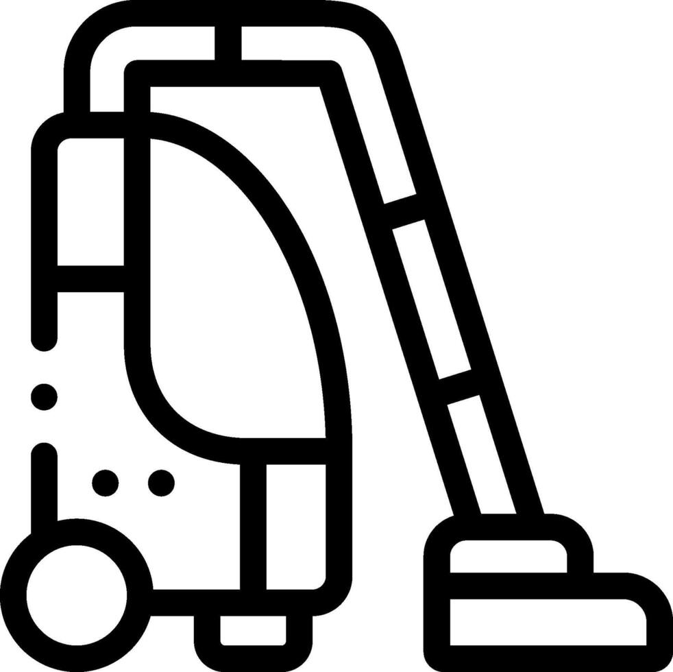 A vacuum cleaner icon on a white background vector