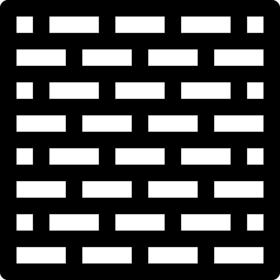 A black and white square brick wall vector