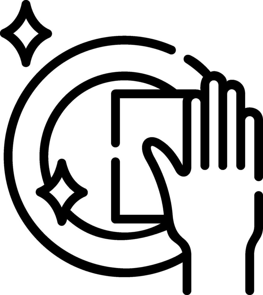 A hand holding a book and a star vector