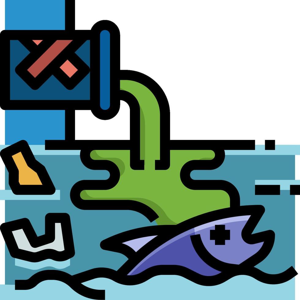 A fish is being fed by a bottle vector
