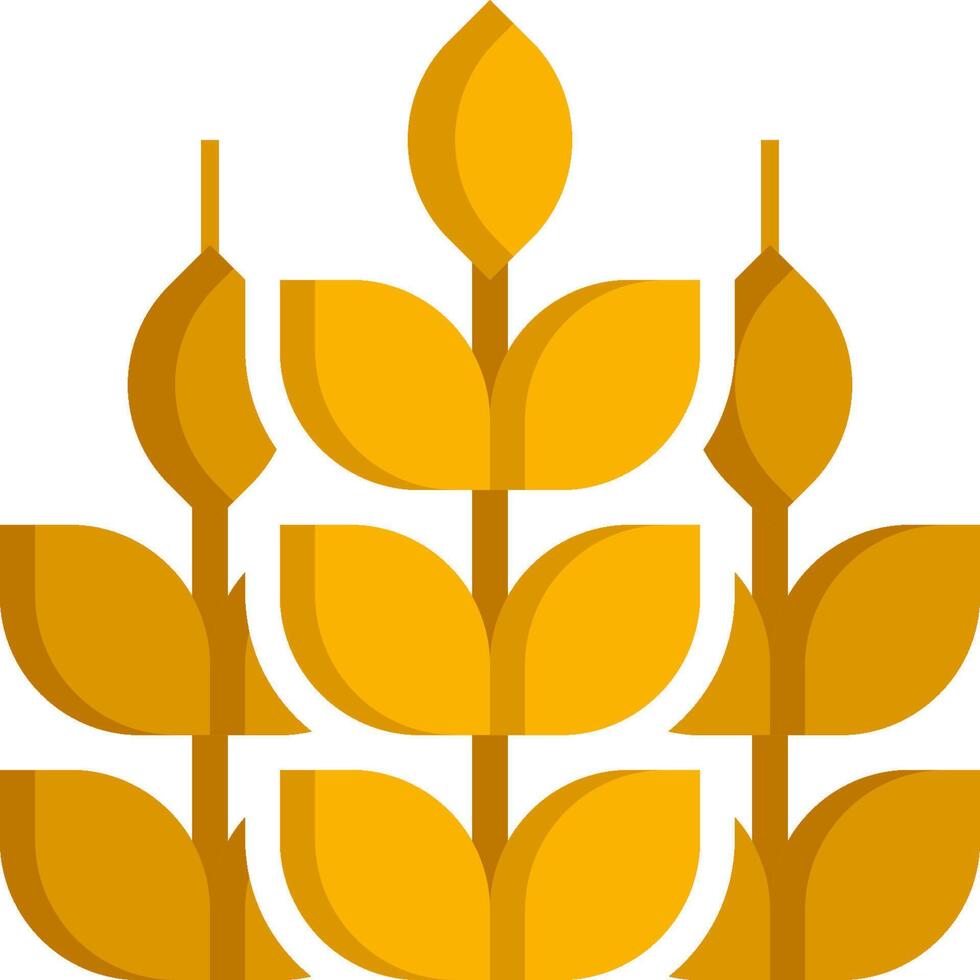A wheat plant with leaves on it vector