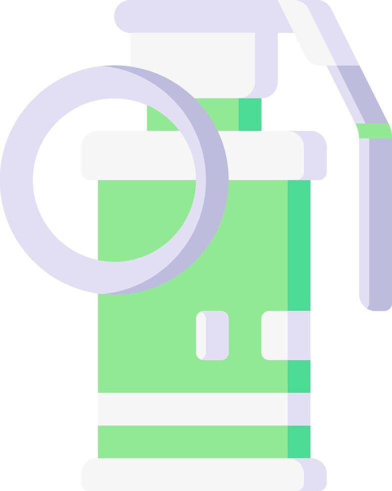 A green and white bottle with a green lid vector