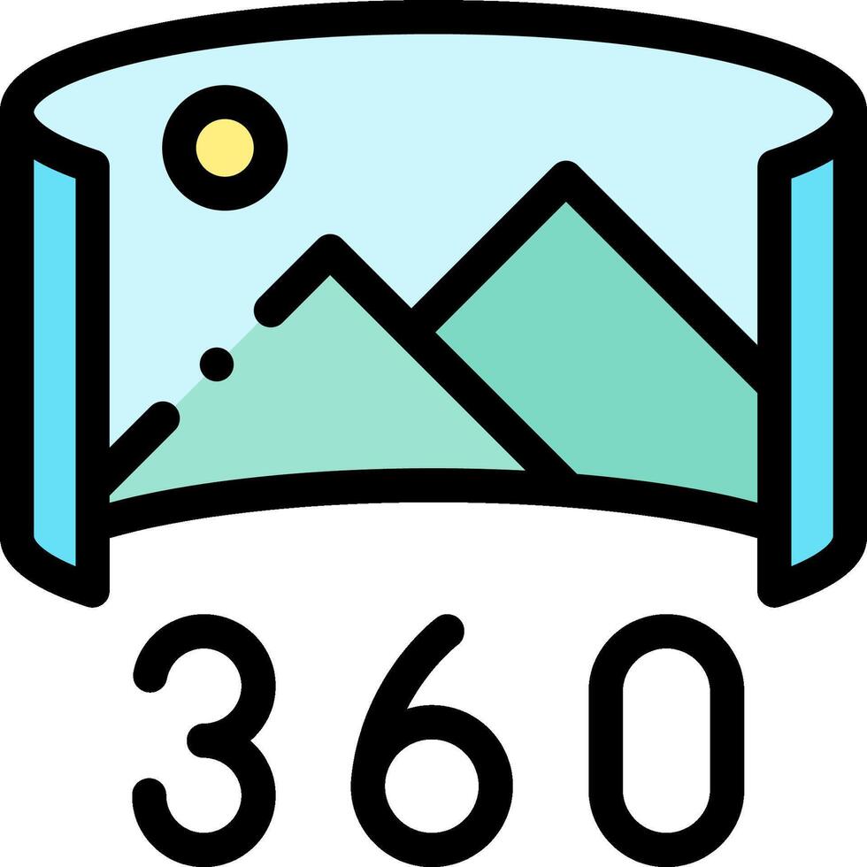 360 photo and editing app vector