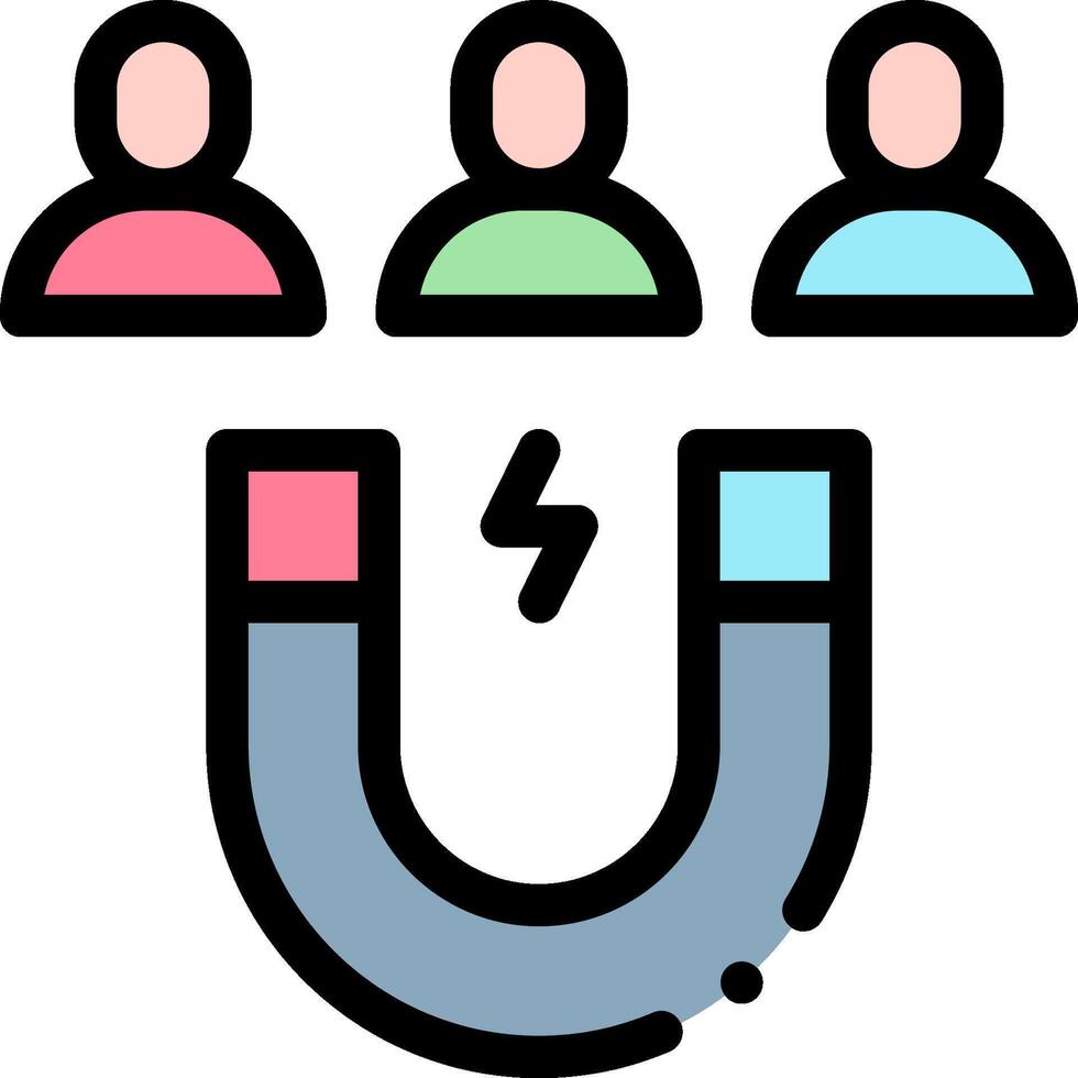 A magnet with people on it and a magnet with a magnet vector