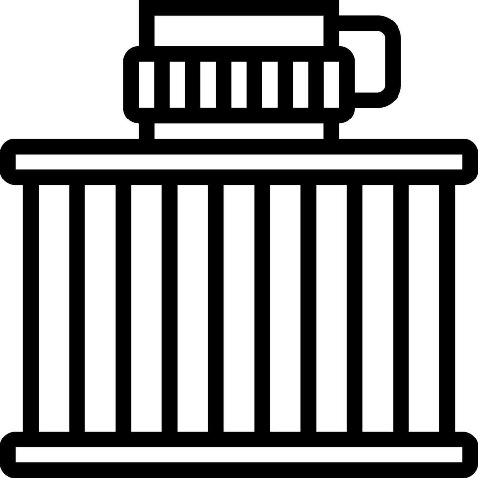 A black and white image of a gas tank vector