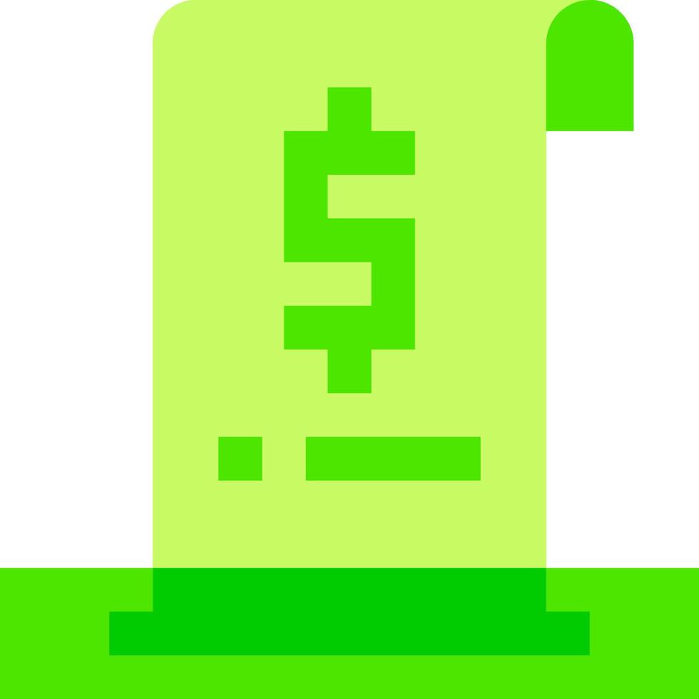 A green dollar sign on a white background vector