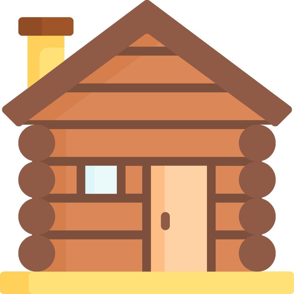 Log cabin clipart vector