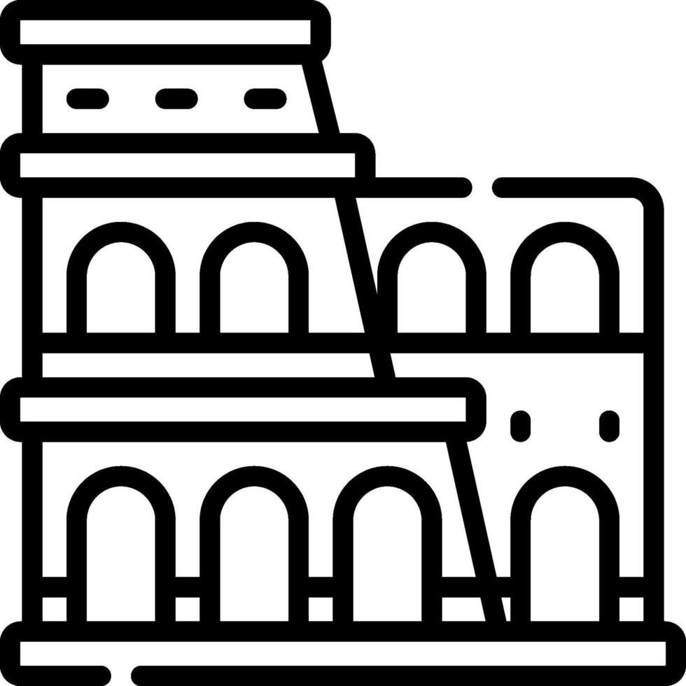 Colosseum icon illustration vector