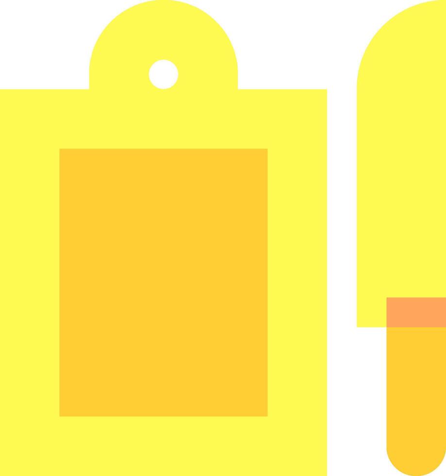 A yellow ice cream stick and a tag vector