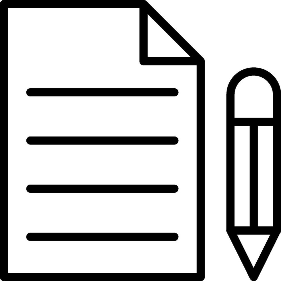 A pen and paper icon on a white background vector