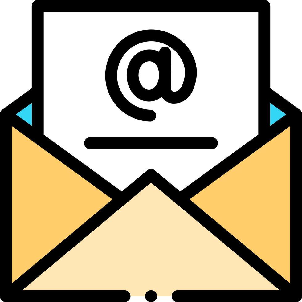 Email icon with a sign on top vector
