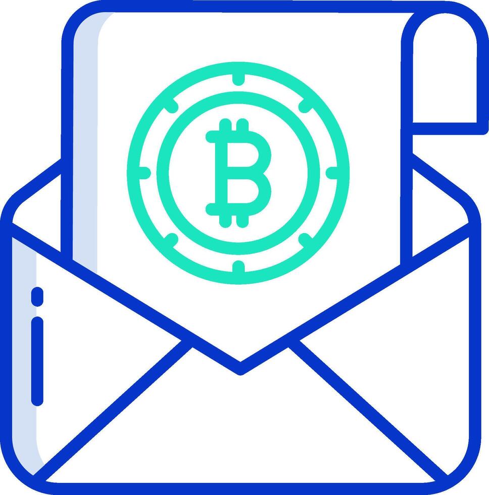 Bitcoin in an envelope vector