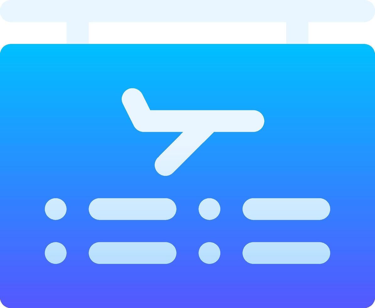 A blue and white icon with a plane on it vector