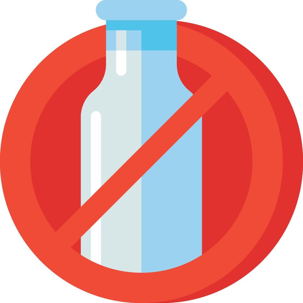 No milk sign illustration vector