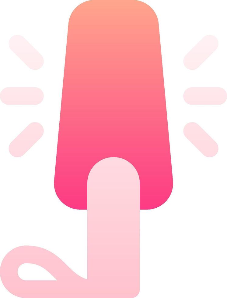 Pink ice pops with a pink background vector
