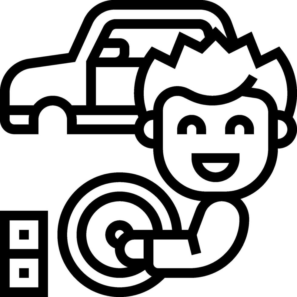 Car mechanic icon vector