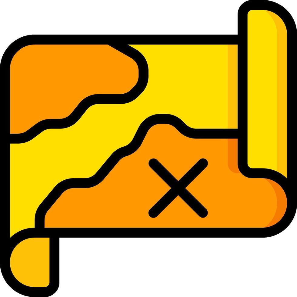 A pizza with a cross on it vector