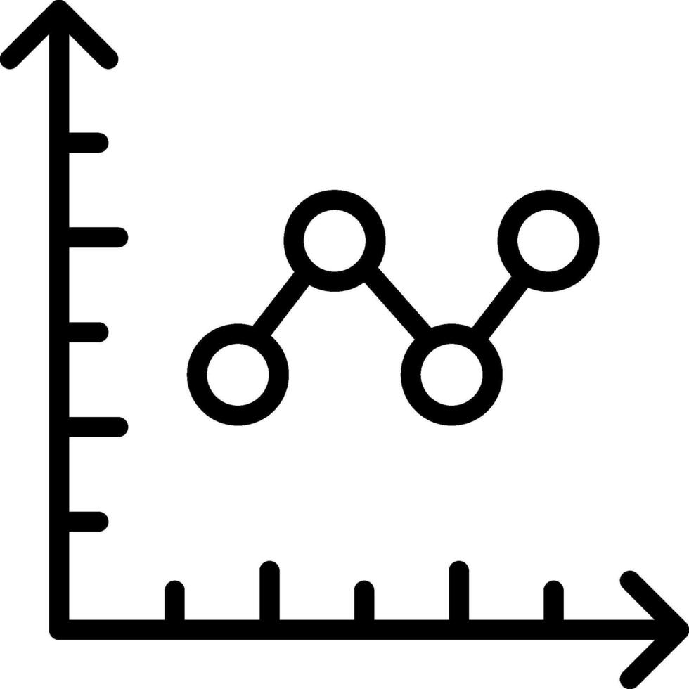 A graph with arrows and a line vector