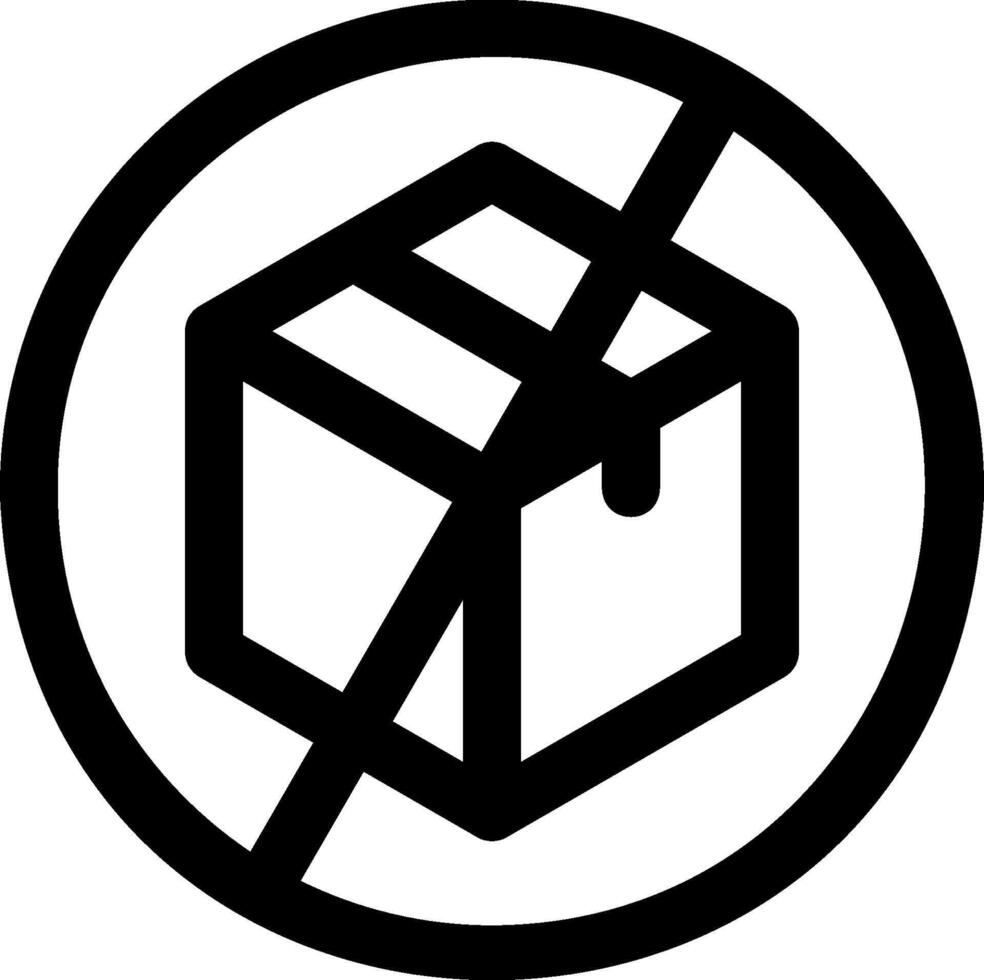 No box icon vector