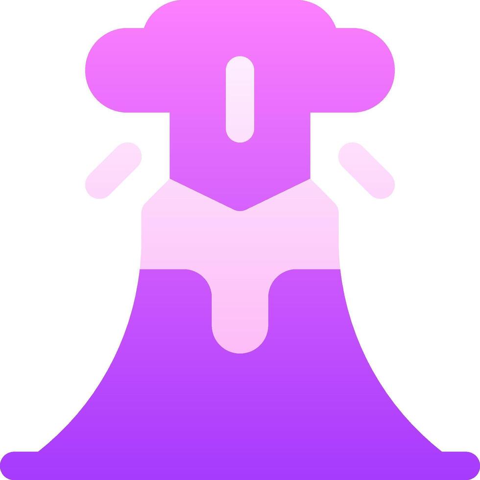 A purple and pink icon of a woman vector