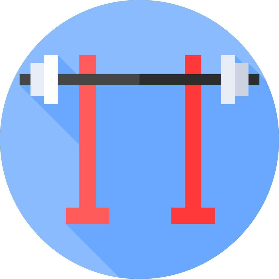 A flat icon of two barbells vector