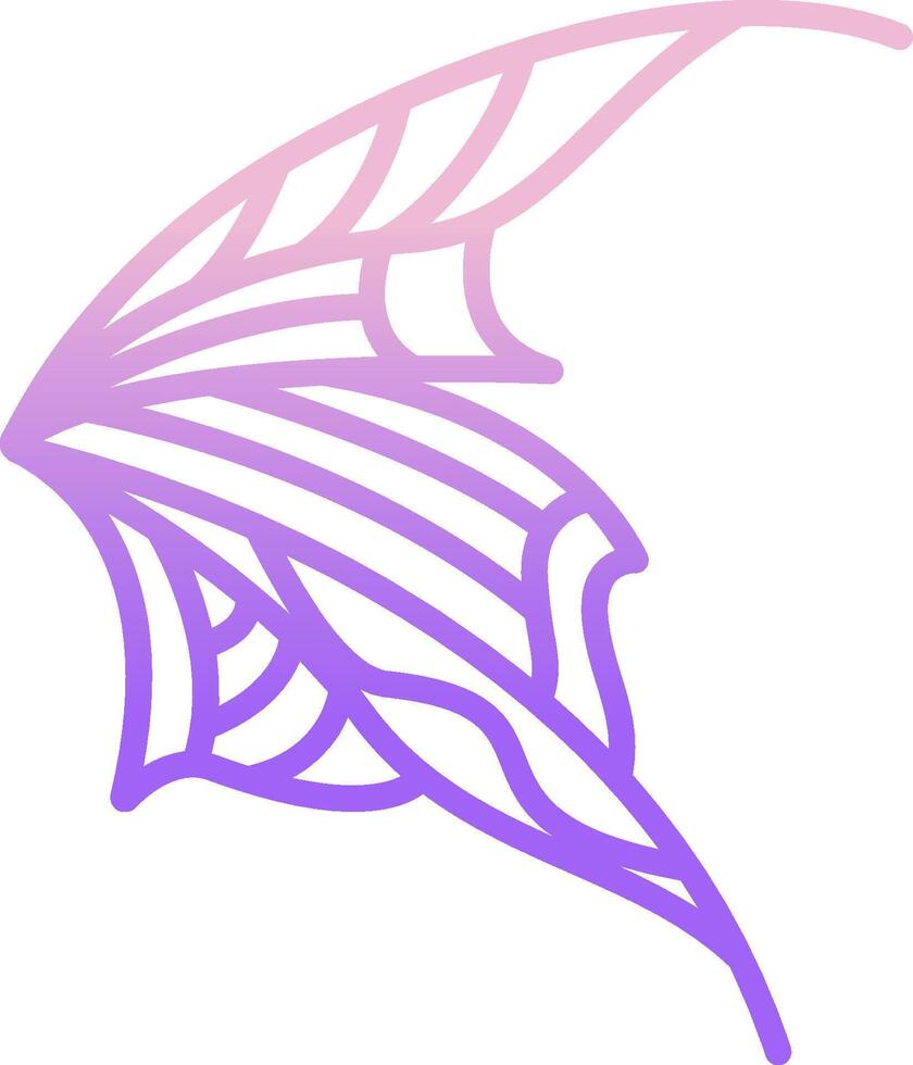 A purple butterfly with a white background vector