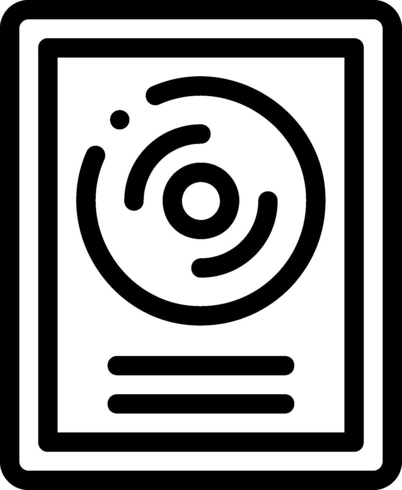 A black and white image of a circular object vector