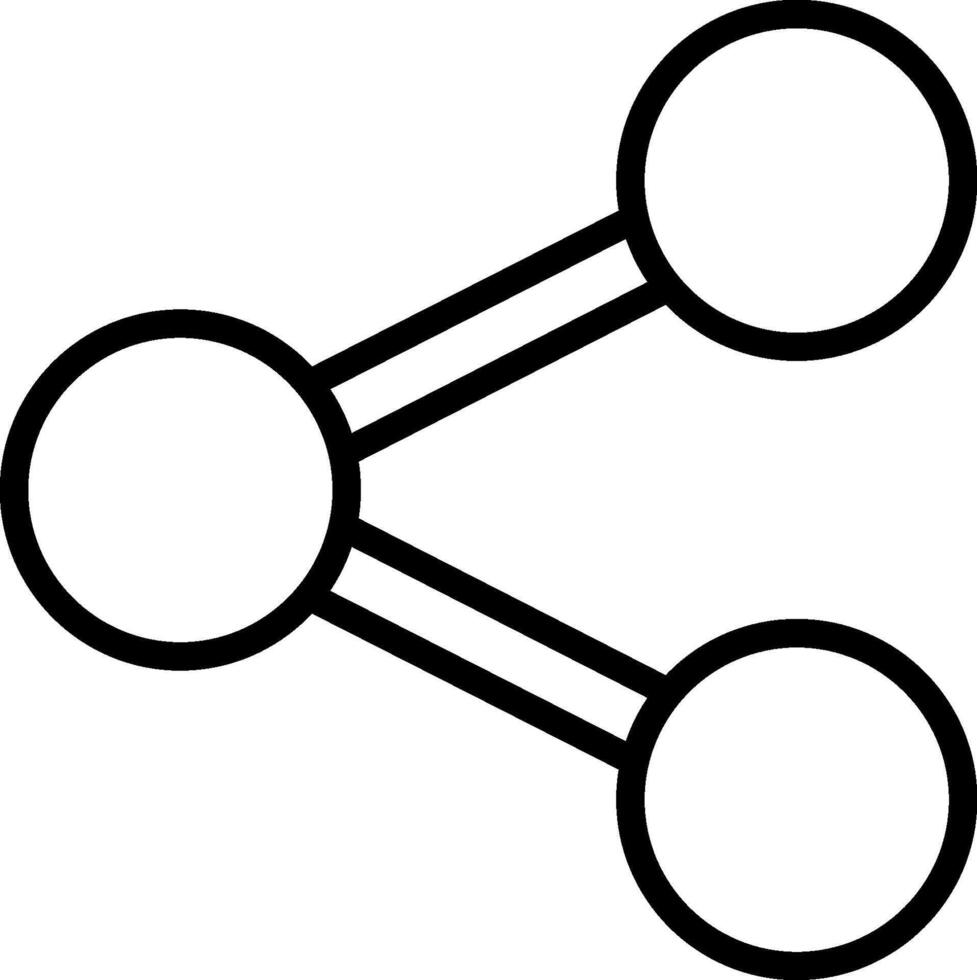 A black and white image of a circle with two circles vector