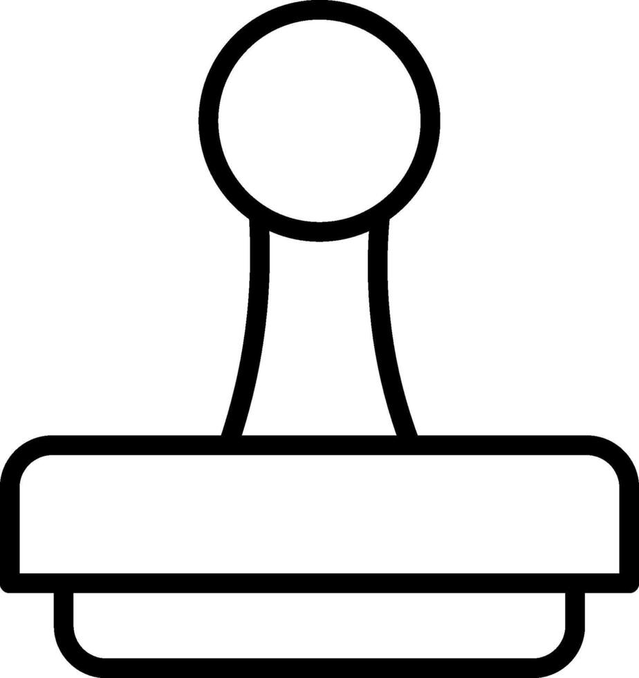 A black and white image of a stamp vector