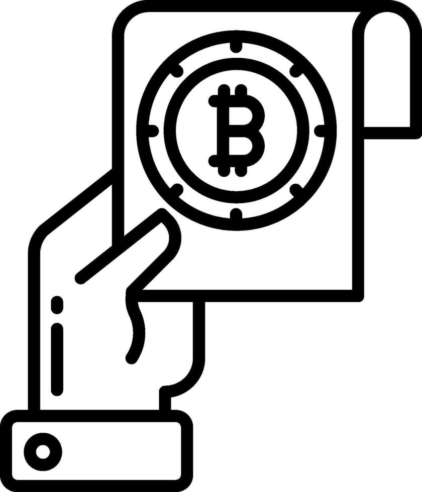 Bitcoin icon illustration vector